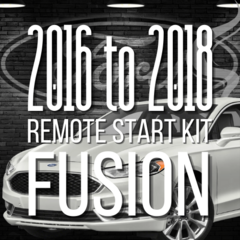 DIY 2016 to 2018 Ford Fusion Remote Start Installation Kit